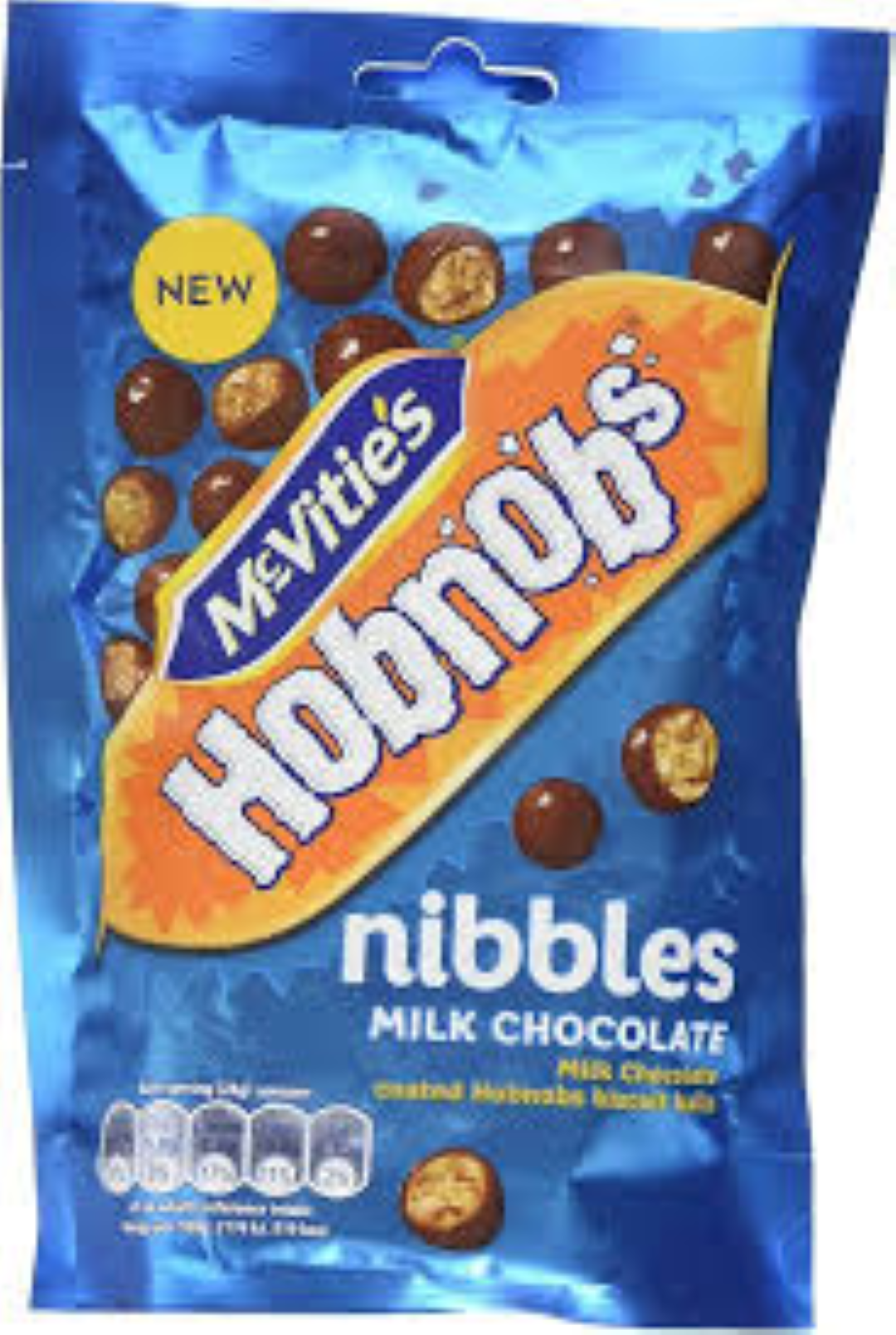 MCVITIES DIGESTIVE HOBNOBS NIBBLES MILK CHOCOLATE